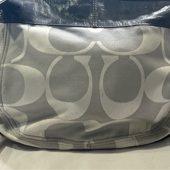 Coach Gray and Black Monogram Shoulder Bag - Picture 4 of 8